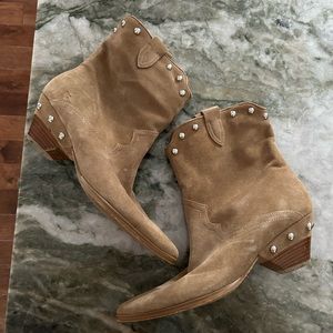 Marc Fisher studded suede boots